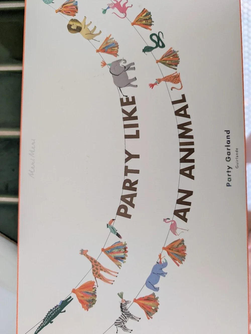 Party Like An Animal Banner Garland Meri Meri